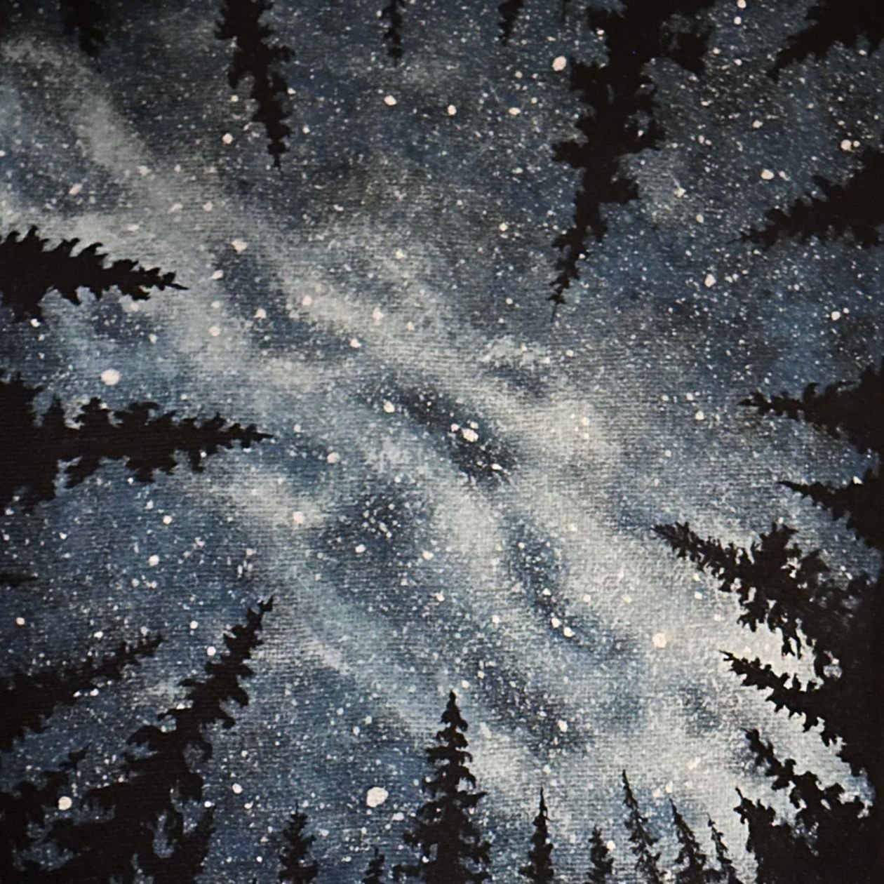 Painting of the night sky.