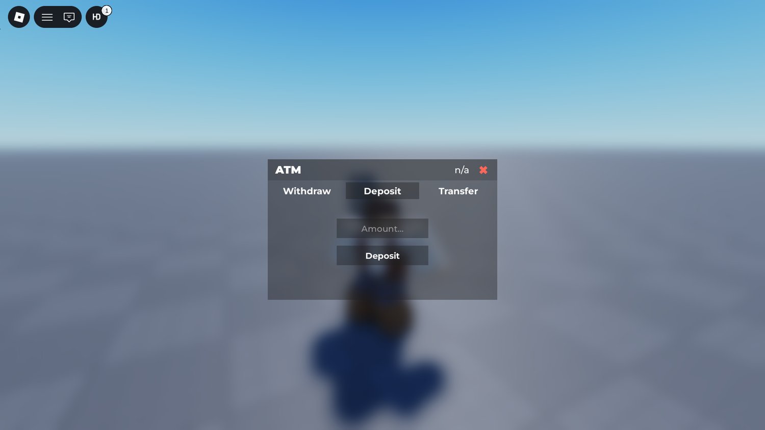 Roblox interactive ATM machine asset
