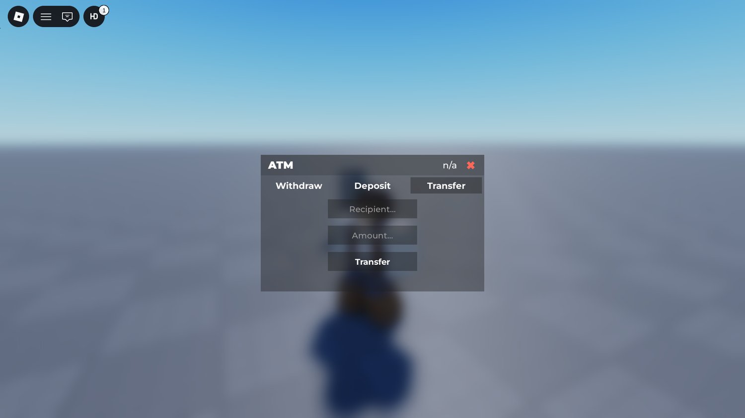 Roblox scripted ATM banking system
