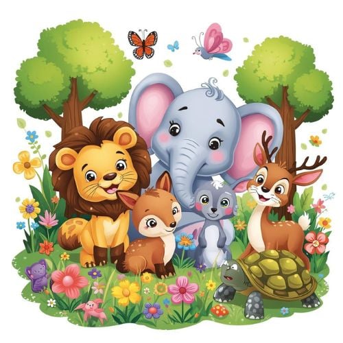 Animals & Nature coloring pages for kids