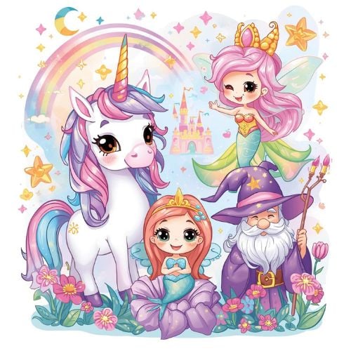 Fantasy & Magic coloring pages for kids