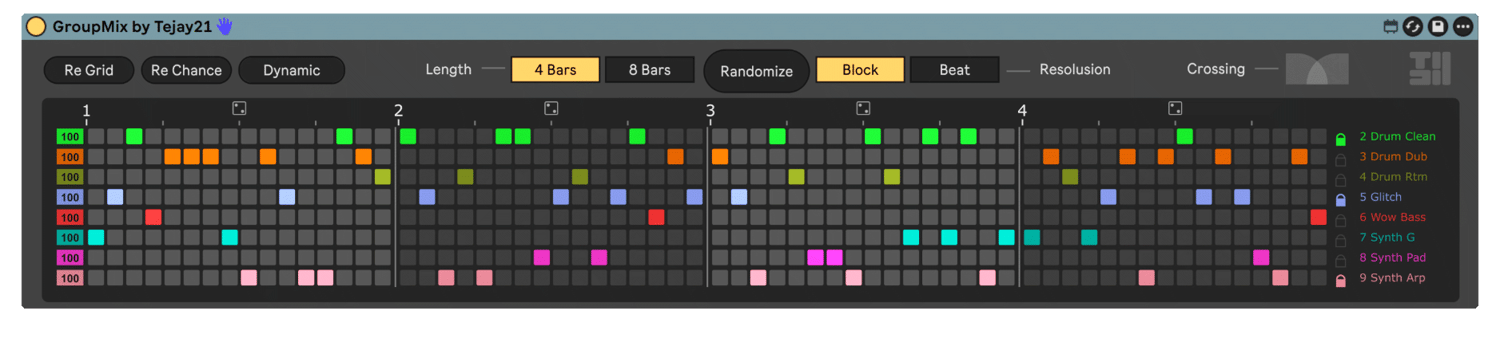 beat level remix ableton, ableton remix technique, track switching ableton, beat switching max for live, groupmix ableton