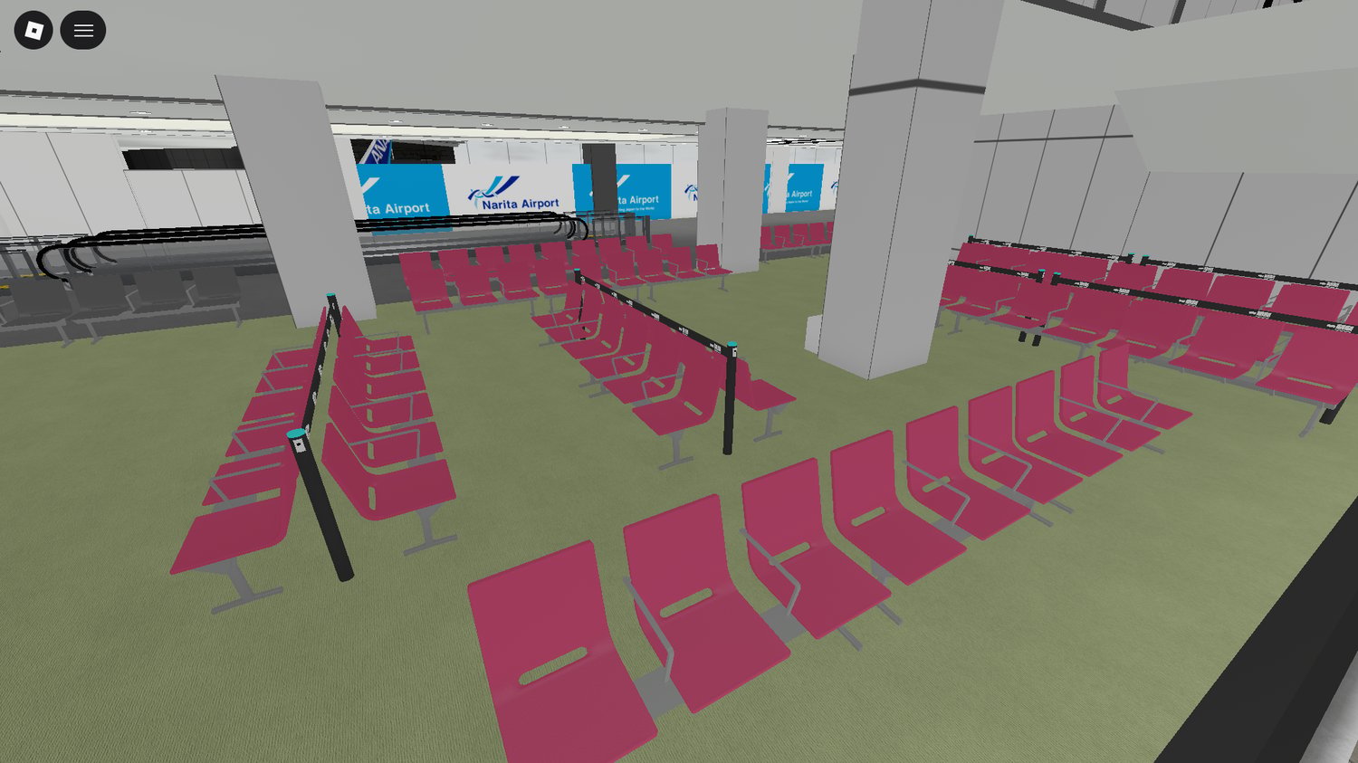 Huge Roblox airport with terminal interiors