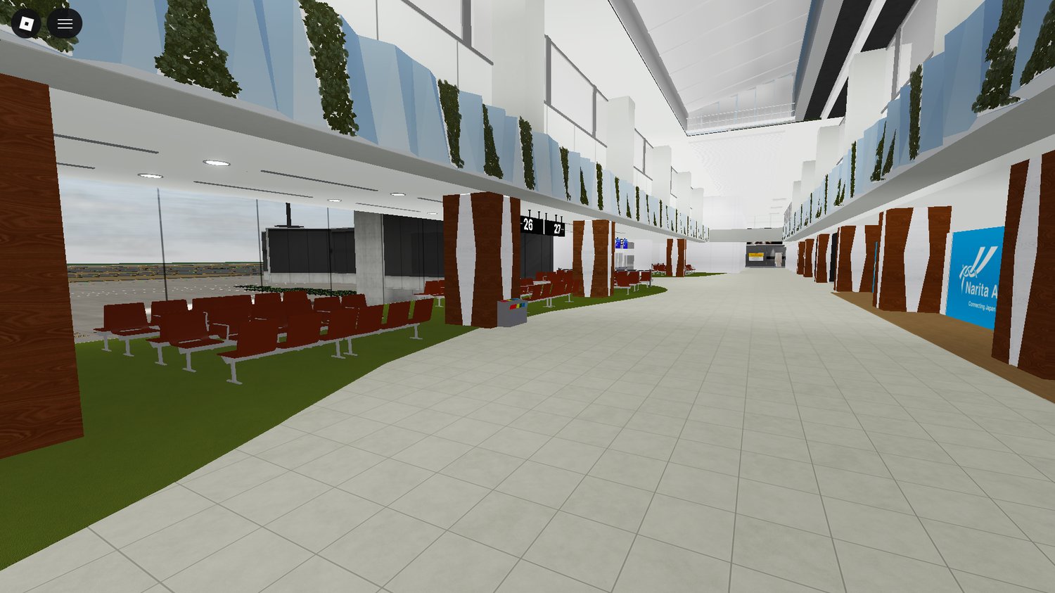 Roblox airport map with interior terminals