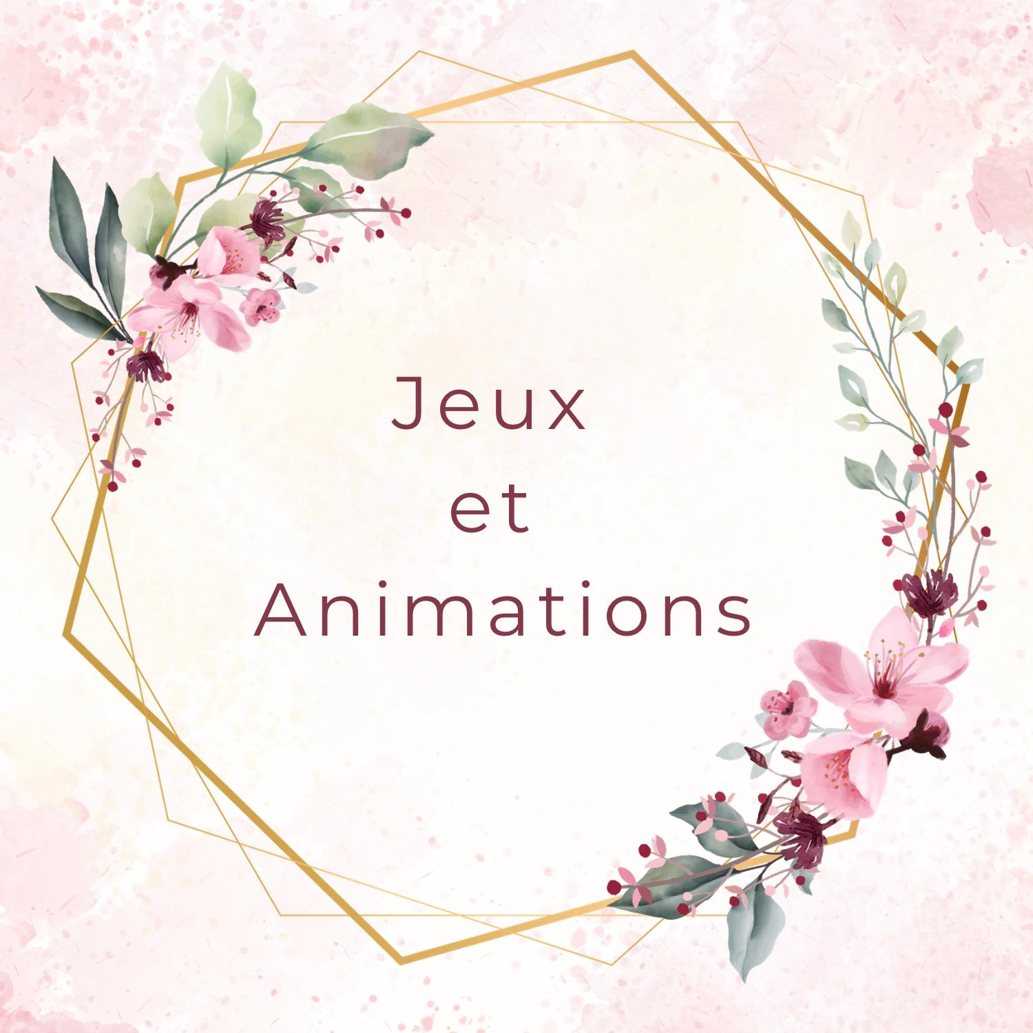 Jeux et animation pour le mariage