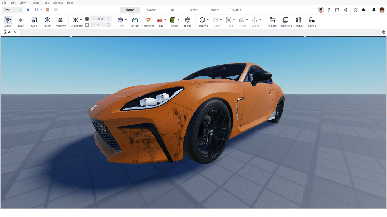 Roblox car cleaning mechanic with scrubber