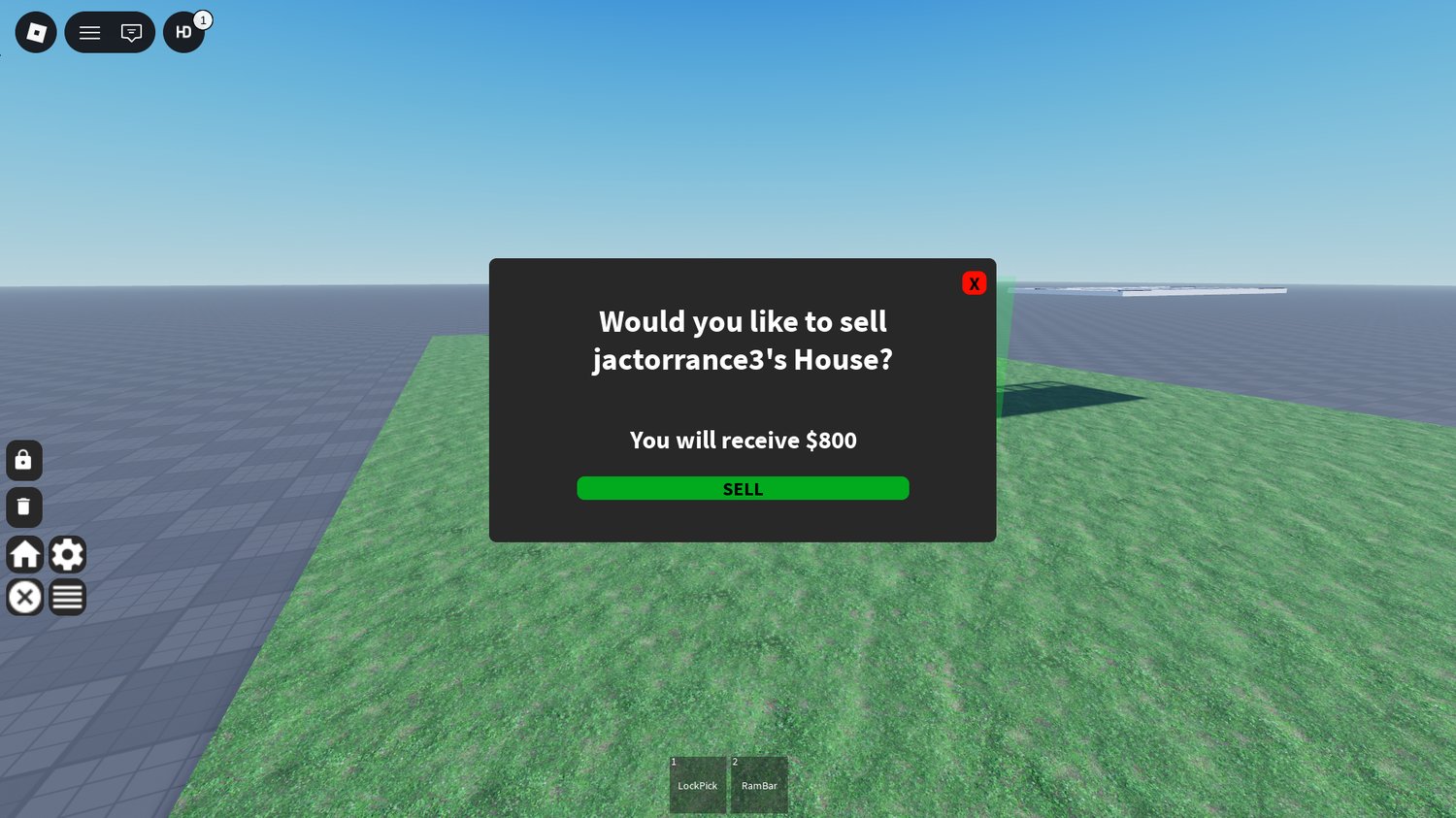 Roblox property door lock unlock system