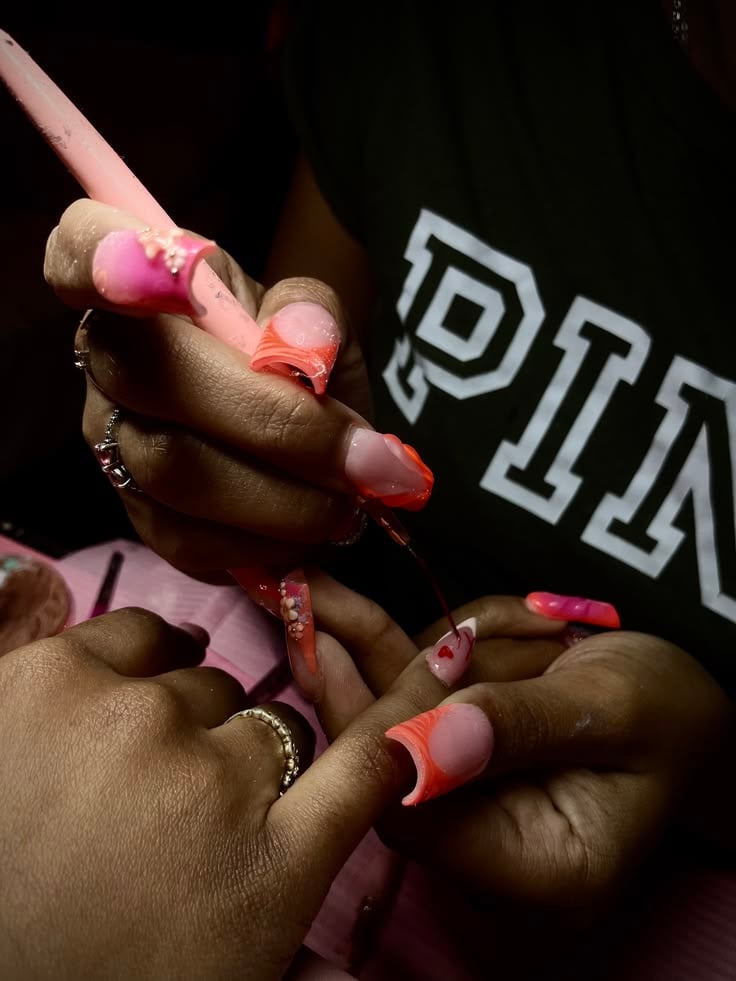 Nail technician using seasonal promotions to increase bookings and client engagement.