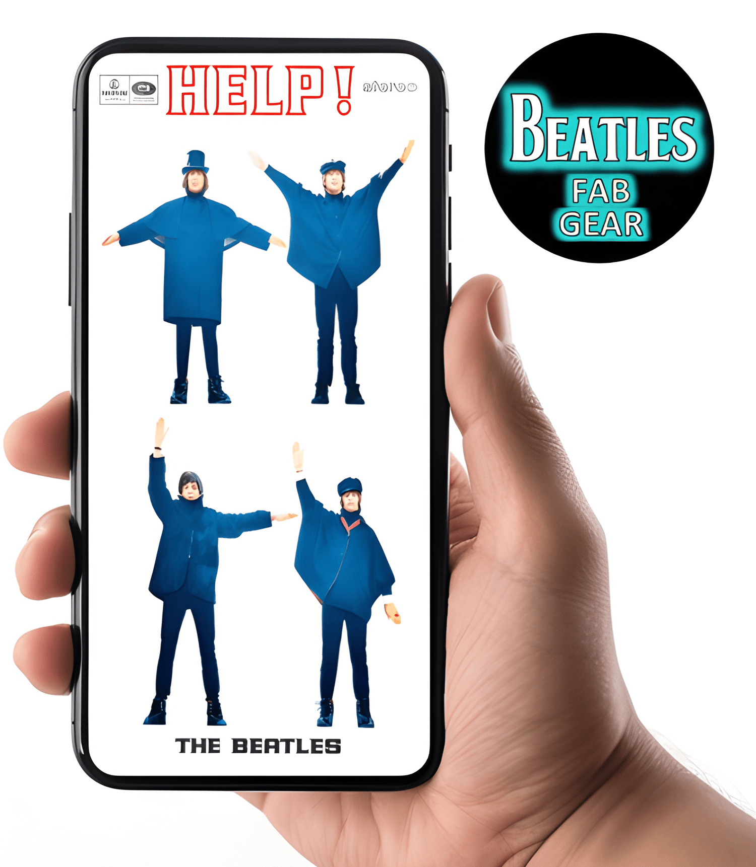 Beatles Help! High-Resolution mobile phone wallpaper