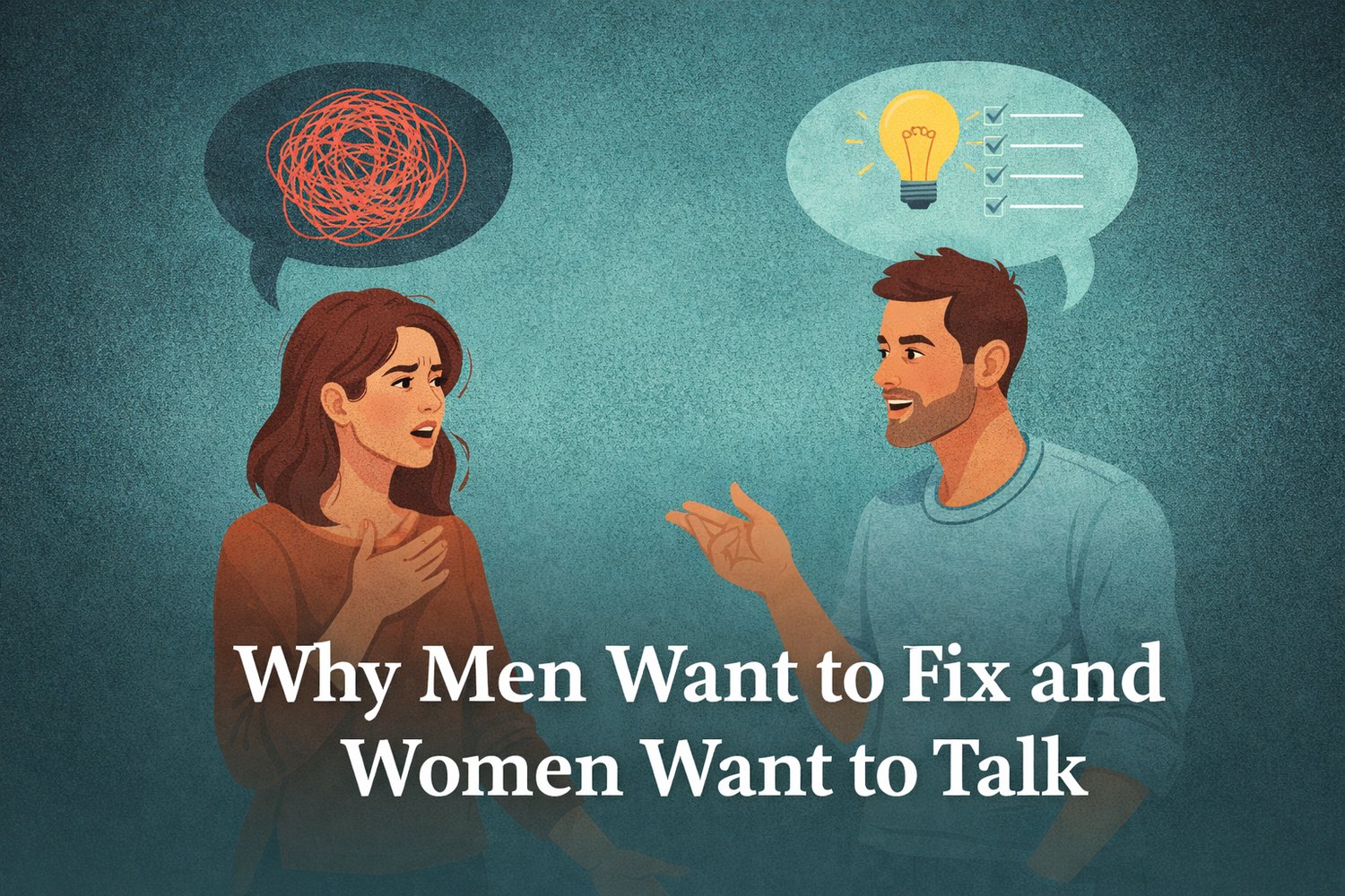 Why men fix and women talk