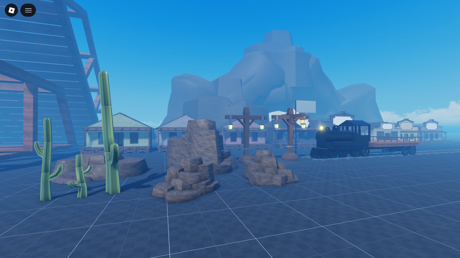 Roblox western style bridge environment