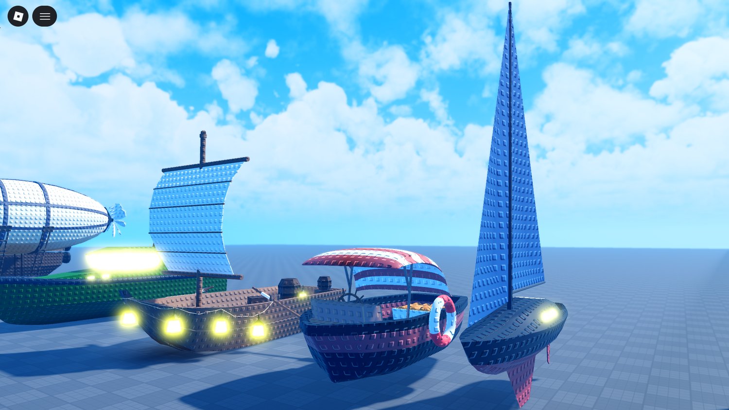 Roblox vintage style boat asset pack