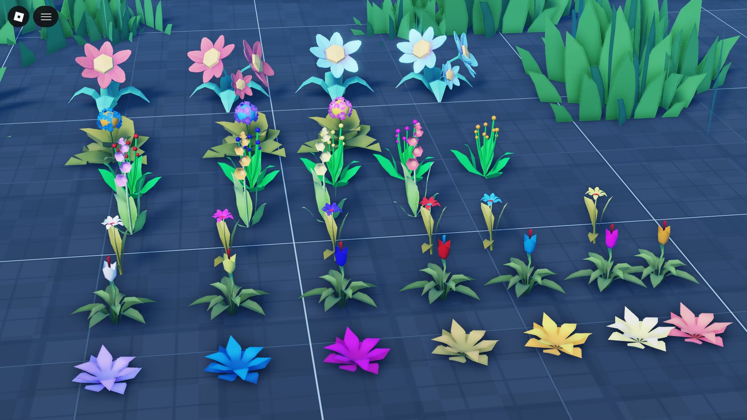 Roblox flowers and plants asset pack