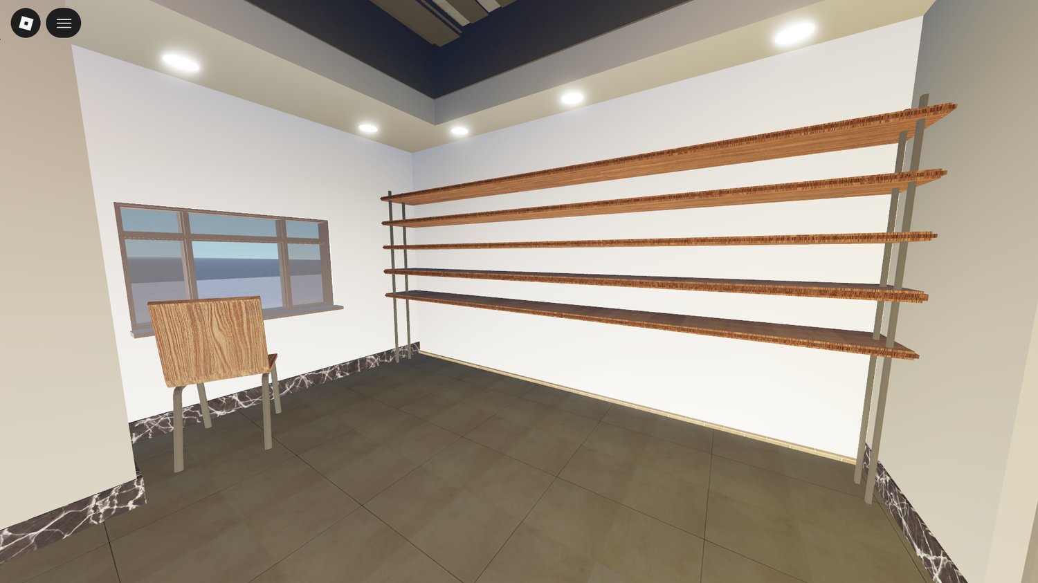 Roblox cafe interior coffee shop