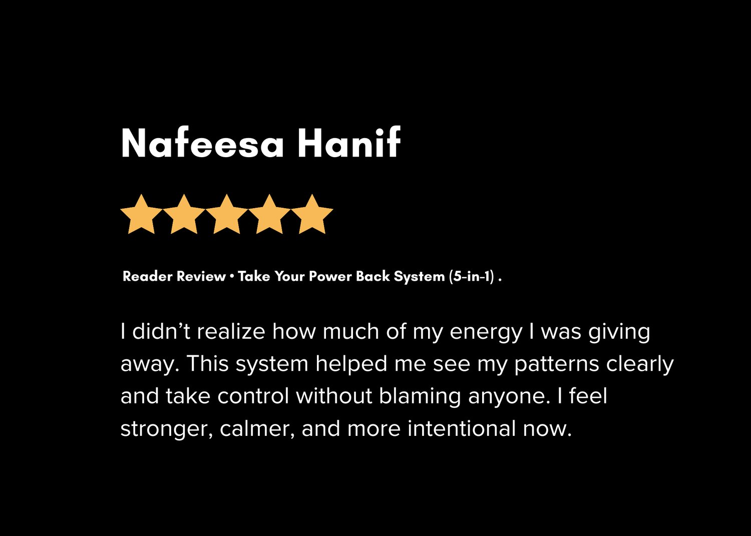 Reader review- take your power back system (5-in-1)