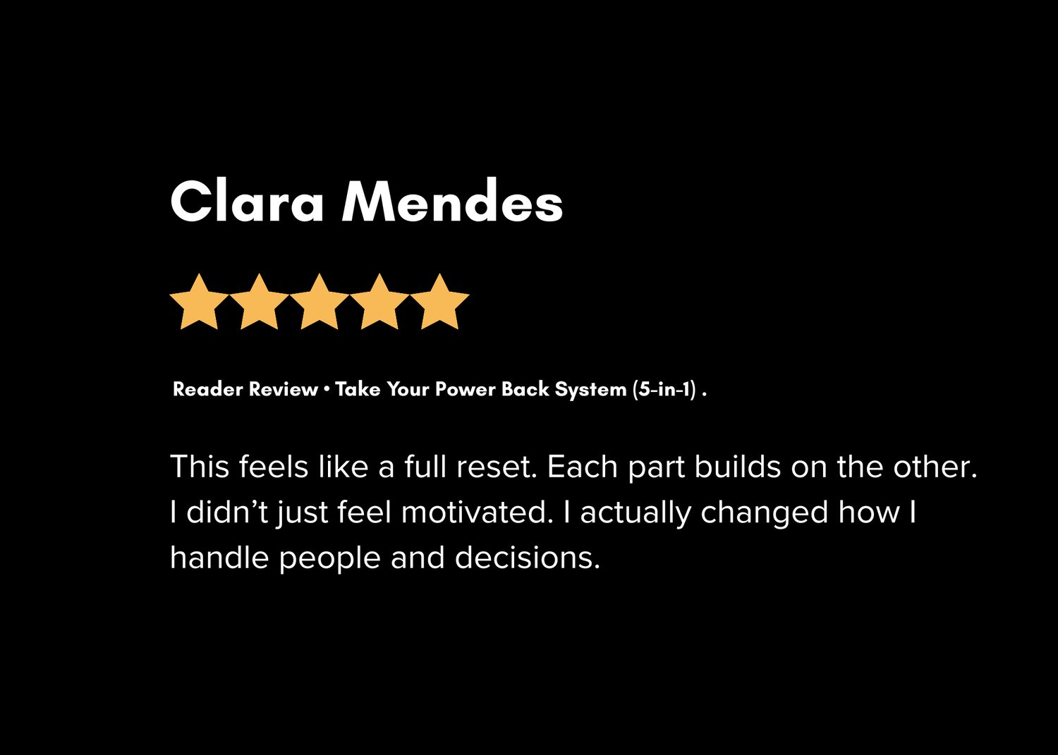 Reader review- take your power back system (5-in-1)