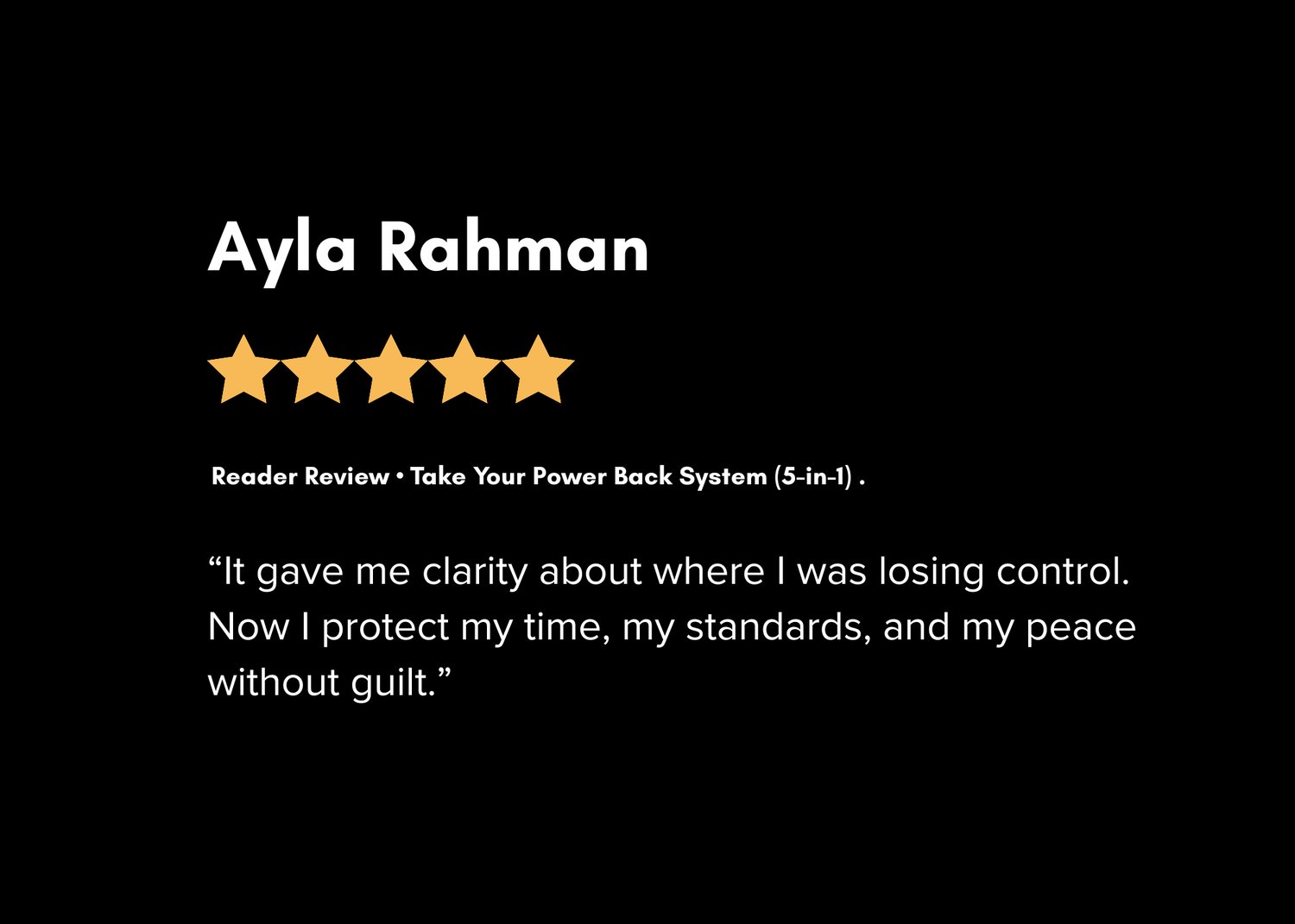 Reader review- take your power back system (5-in-1)