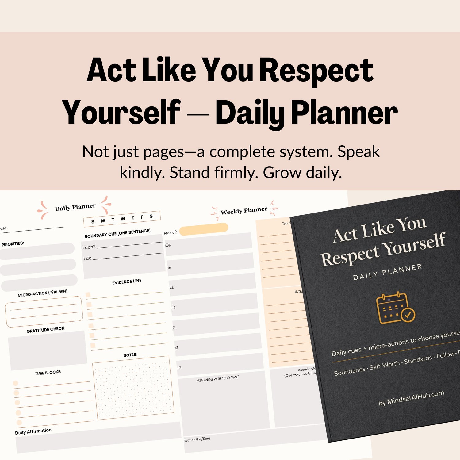 Act Like you respect yourself