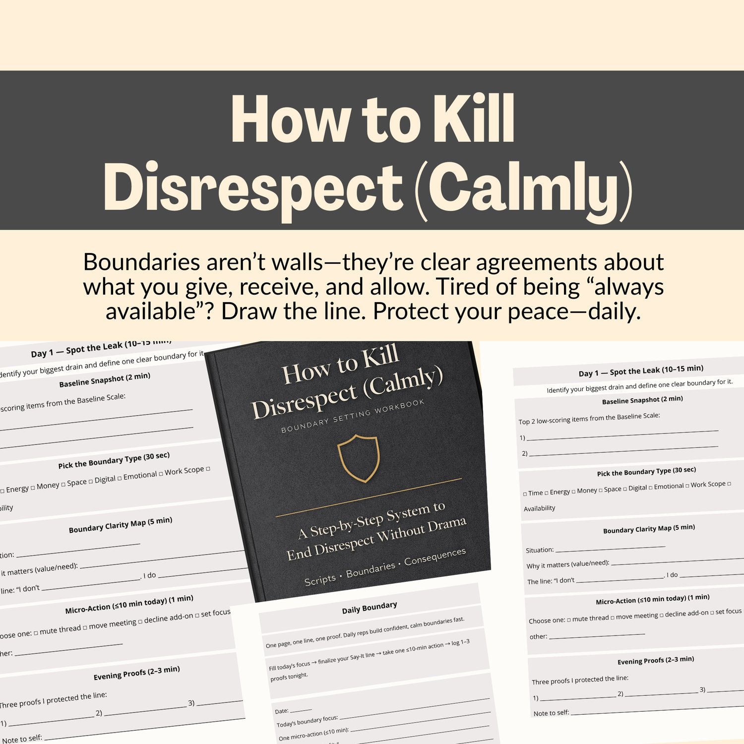 How to kill disrespect calmly