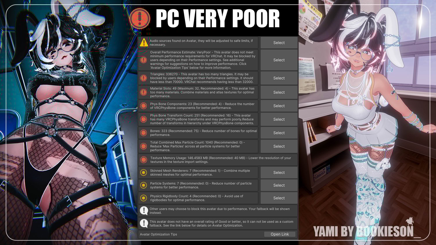 Yami's PC Very Poor VRChat stats