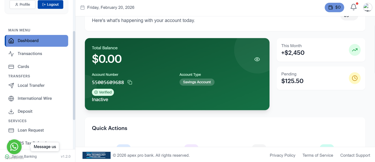 Online Banking PHP Laravel Script | Digital Banking System | Core Banking Solution