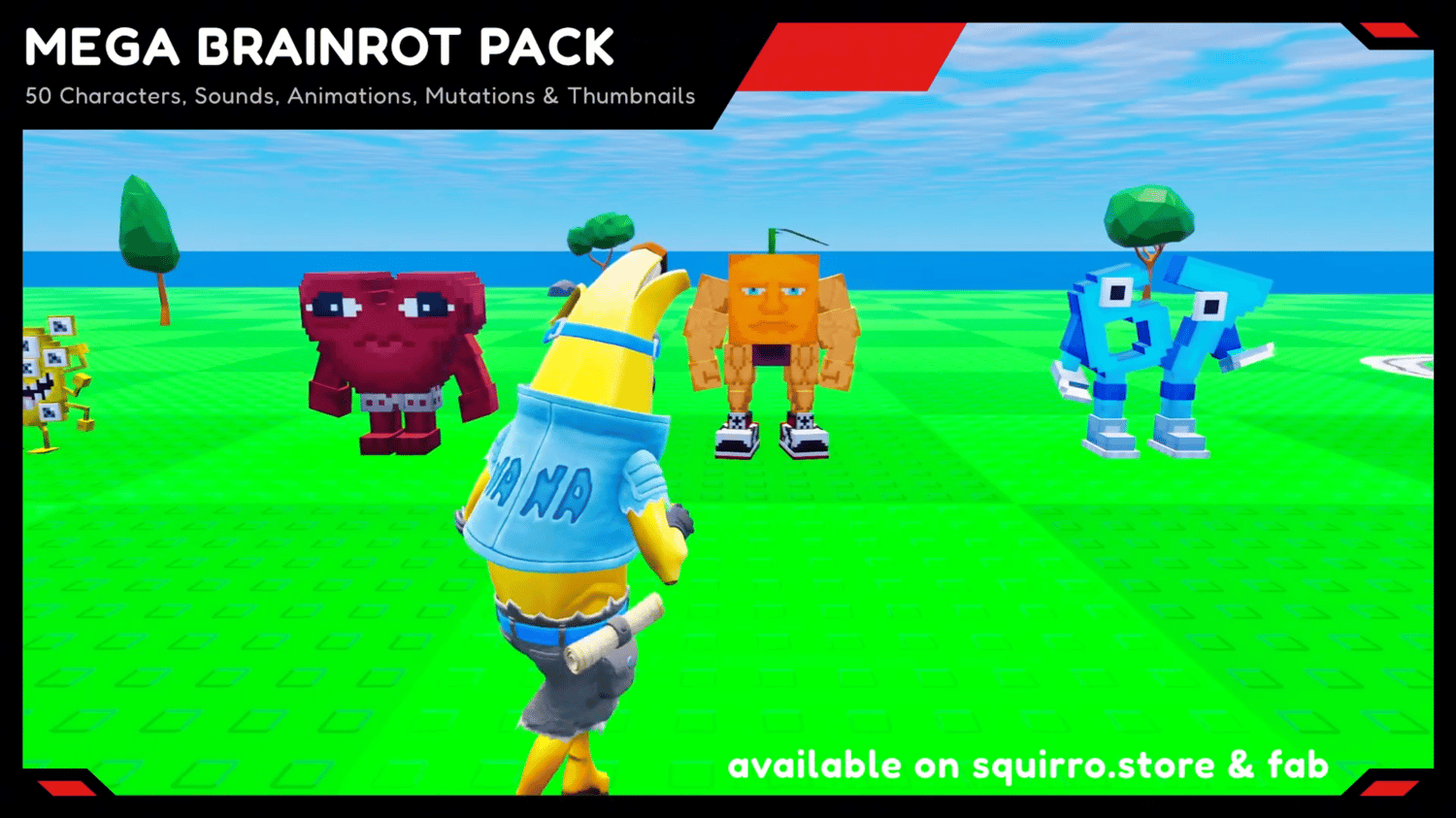 Mega Brainrot Pack (50 Characters)