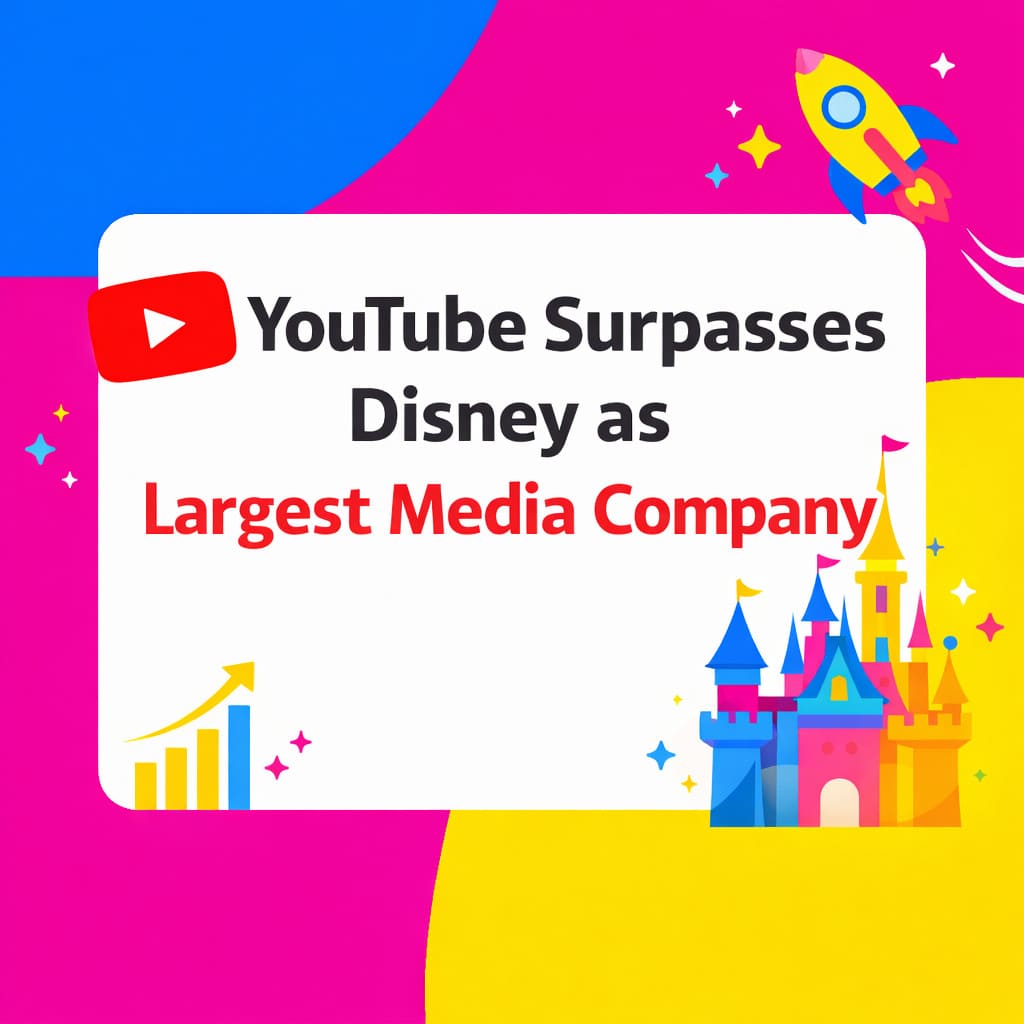 YouTube Surpasses Disney as Largest Media Company Blog Post