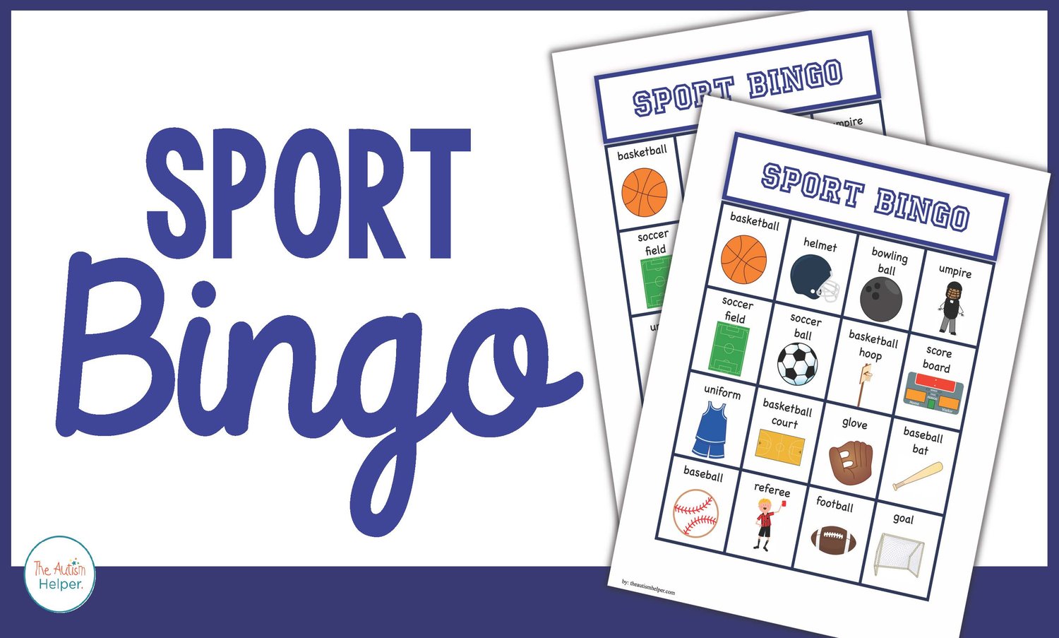 Sport Bingo by The Autism Helper