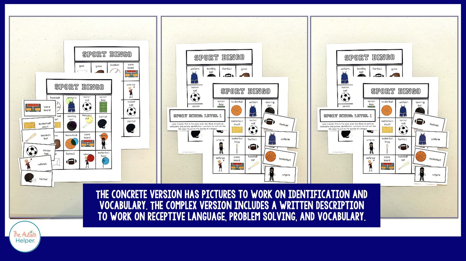 Sport Bingo by The Autism Helper