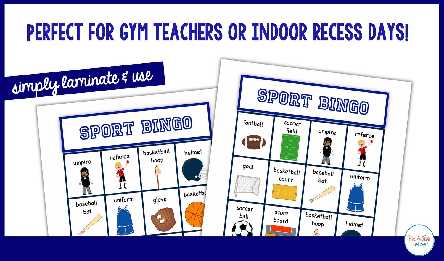 Sport Bingo by The Autism Helper