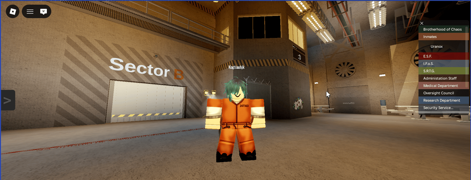 Roblox secret research facility laboratory environment