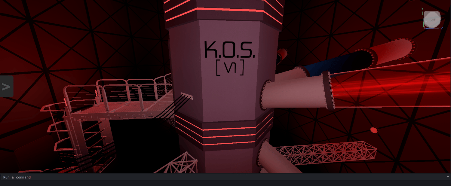Roblox laboratory complex with security checkpoints