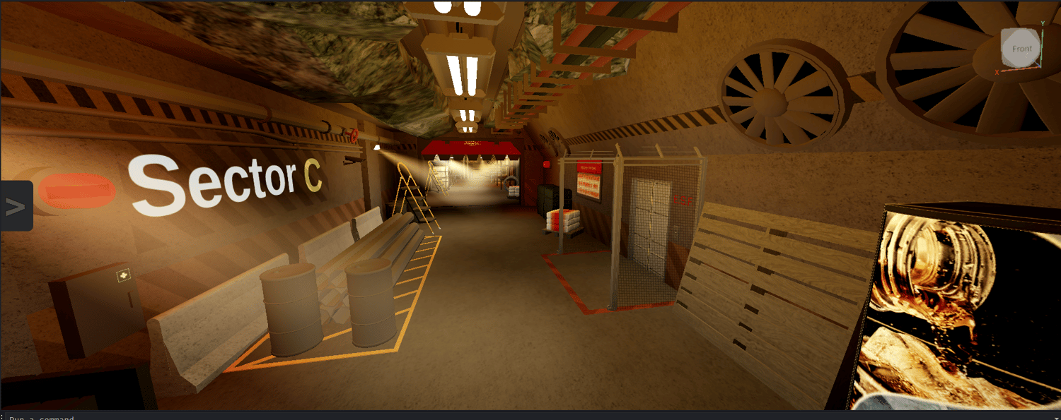Roblox infection research facility interior design