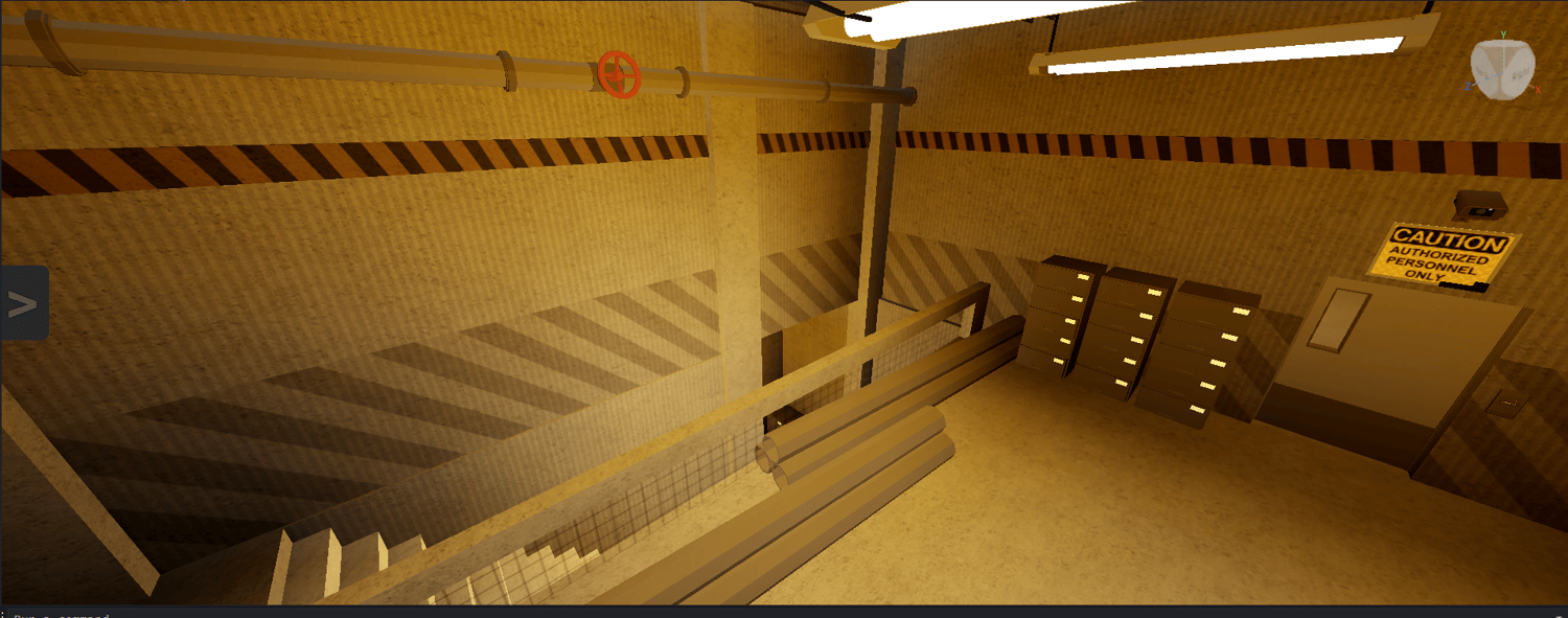 Roblox underground laboratory corridors and checkpoints