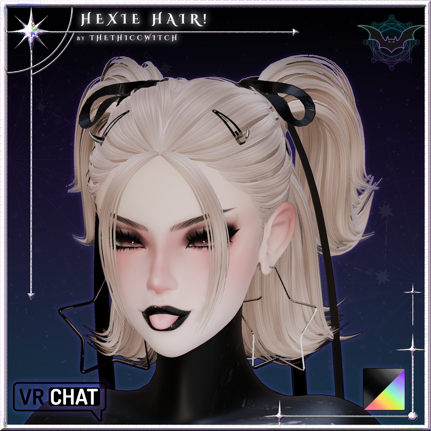 Hexie Hair | Short Pigtail Updo