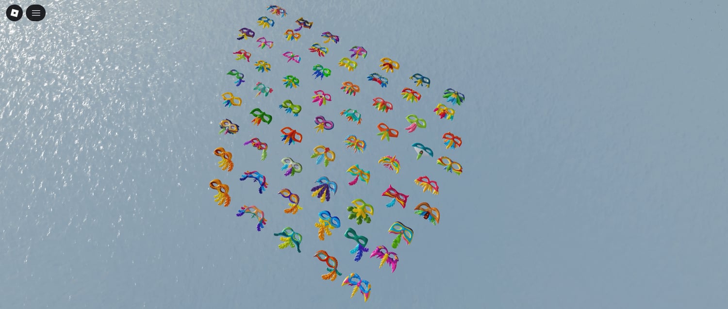 Roblox character carnival mask customization pack