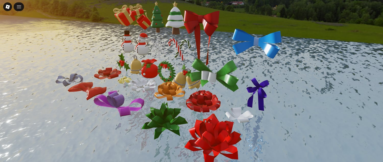Roblox Christmas decorations for winter maps