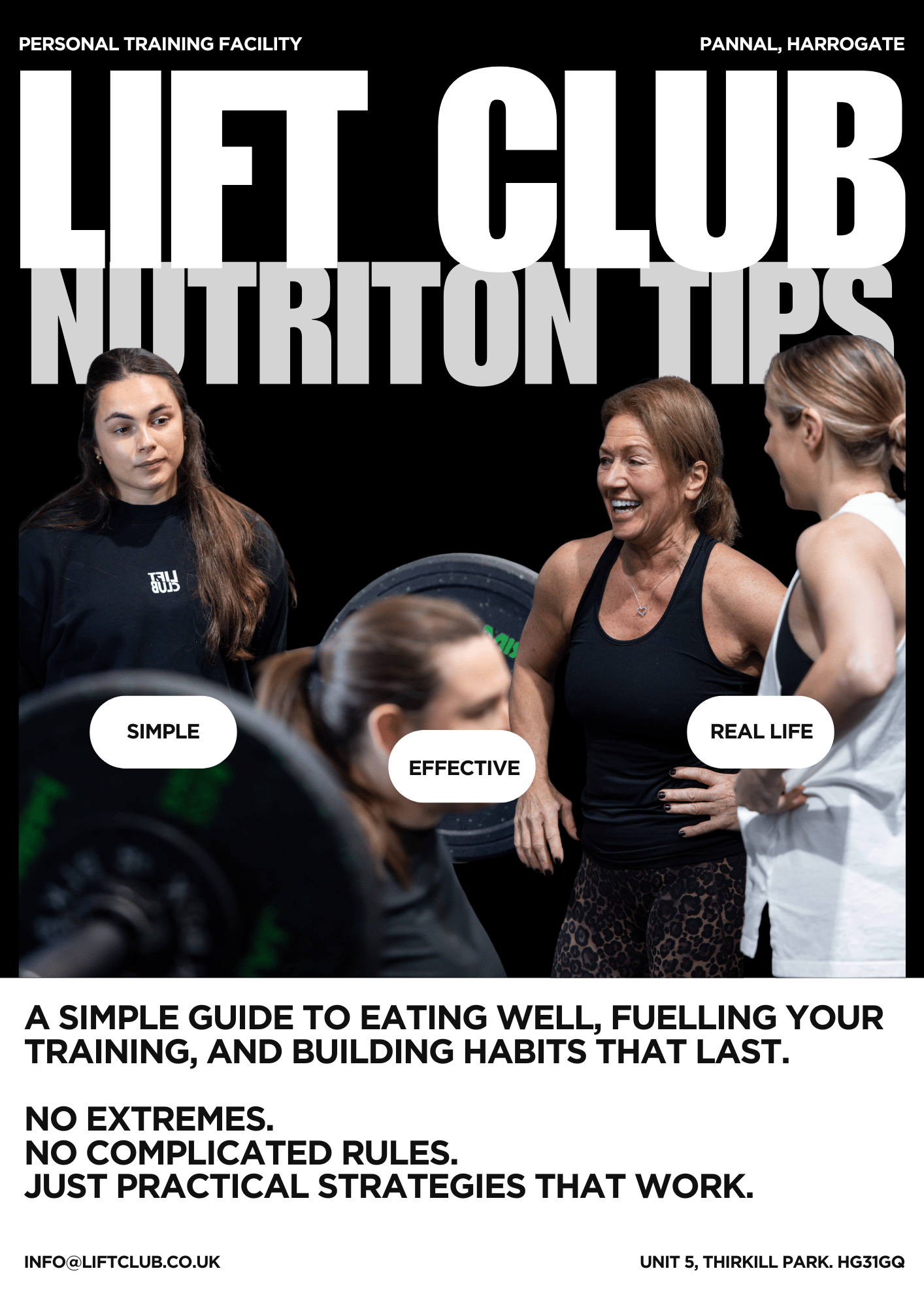 Lift Club Free Nutrition Guide