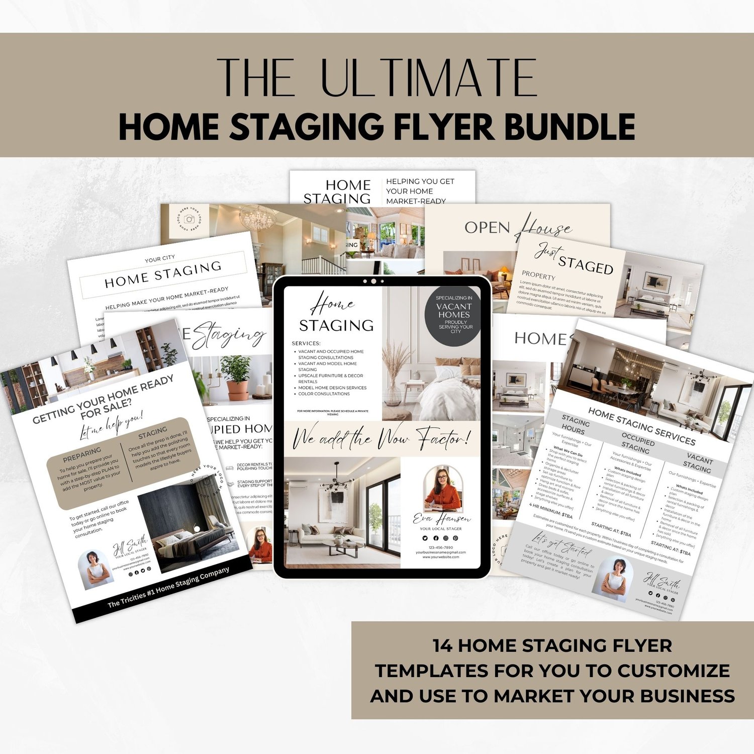 home staging flyer templates