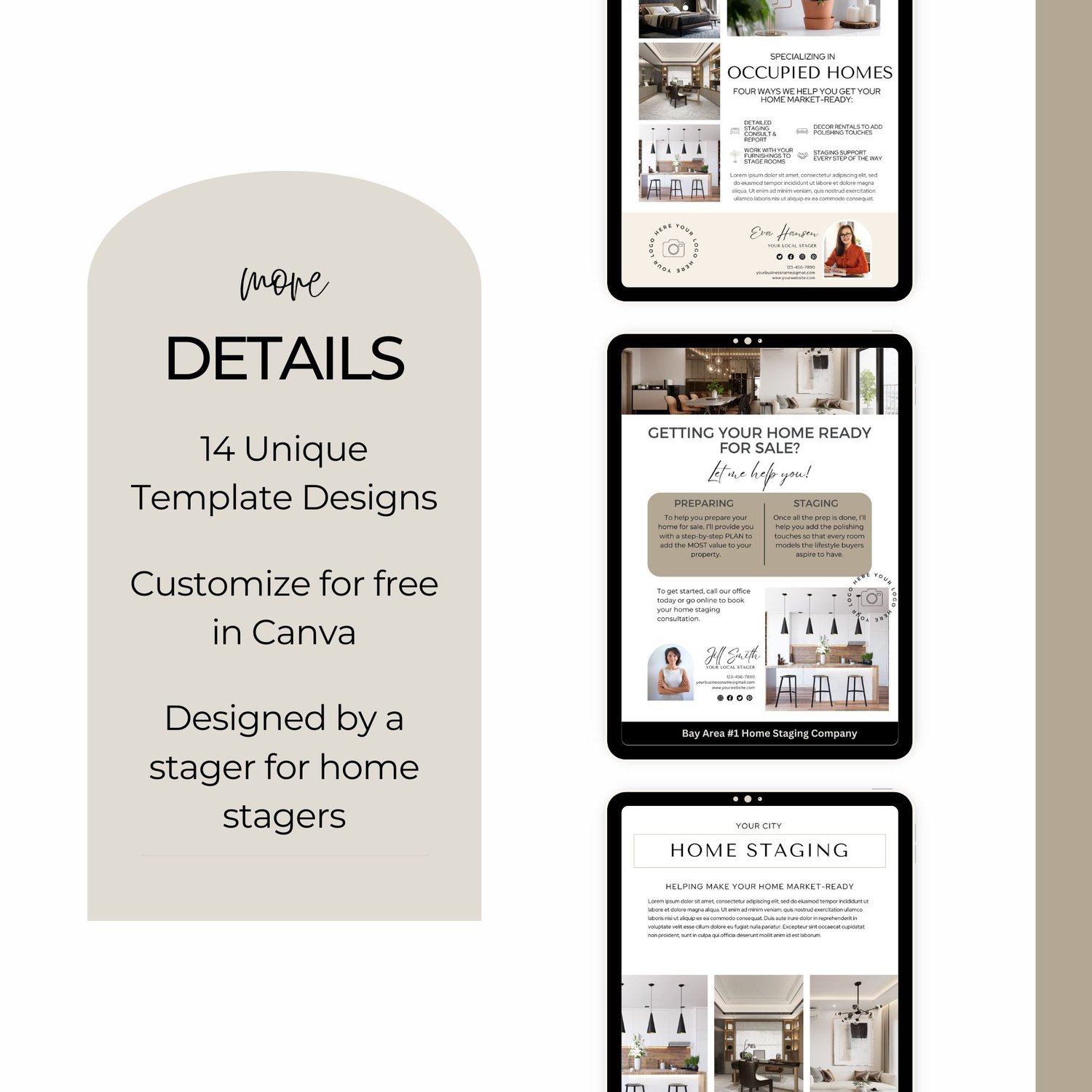 property staging flyer templates