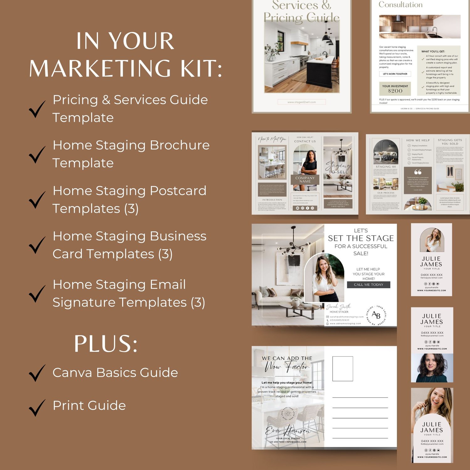 home staging templates