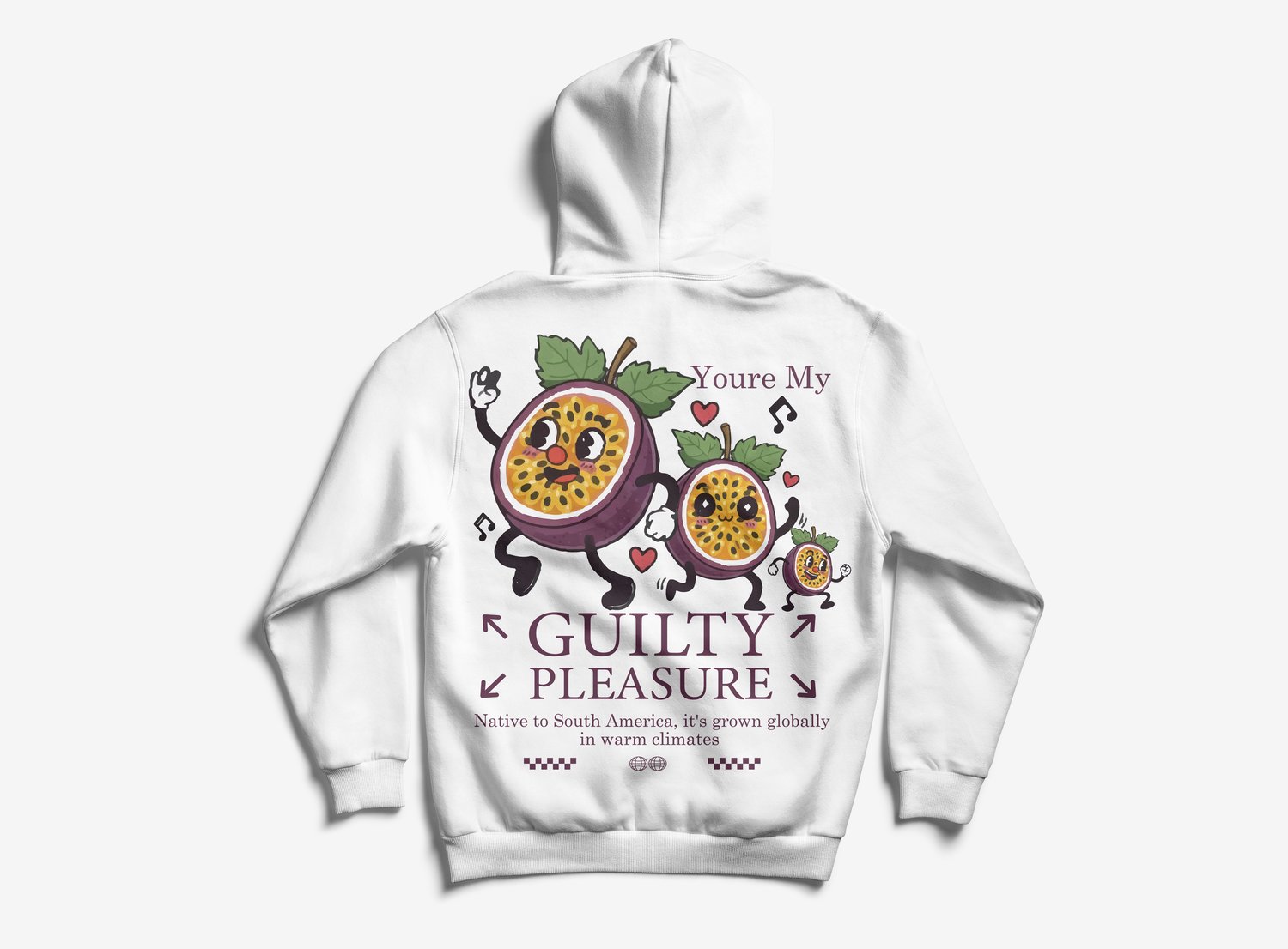 Funny Cartoon Fruit Character T-Shirt Design