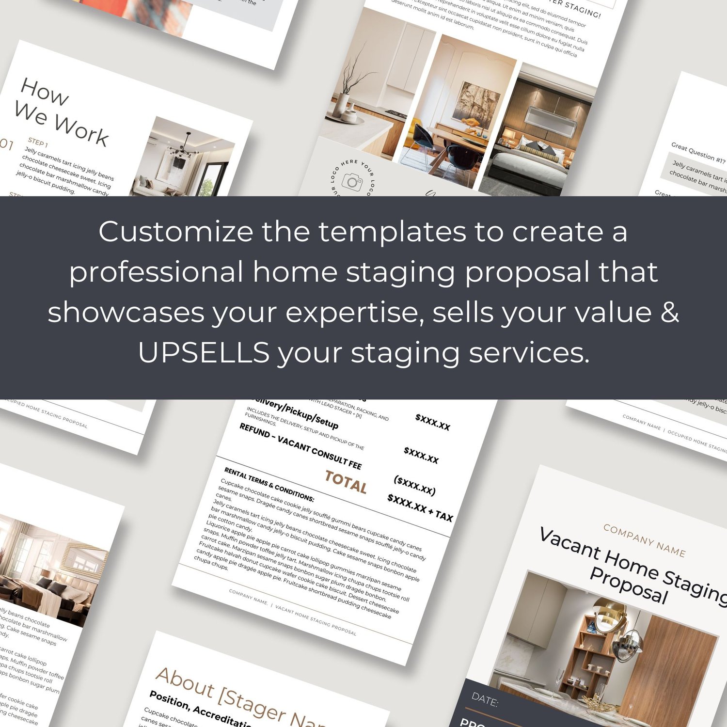 Custom Canva home staging templates