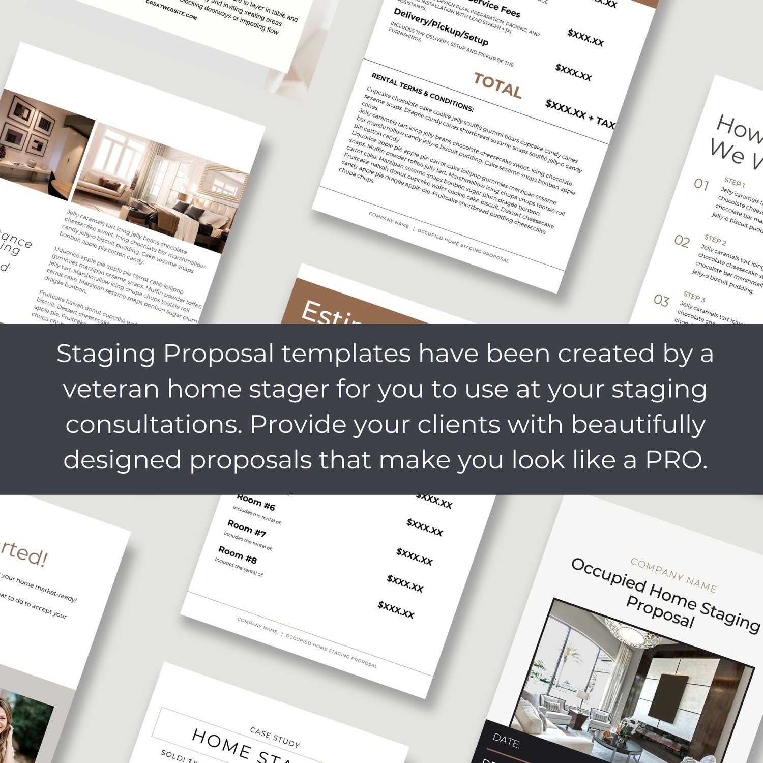 Home staging consultation templates
