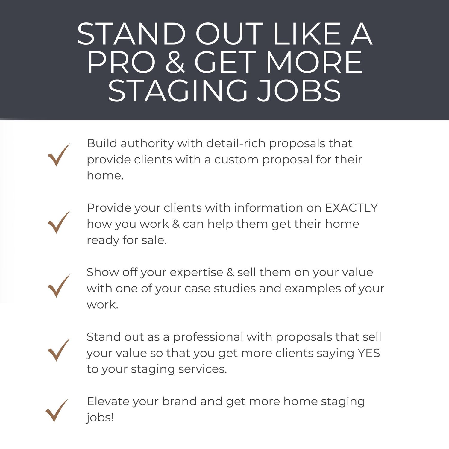 Home staging marketing templates