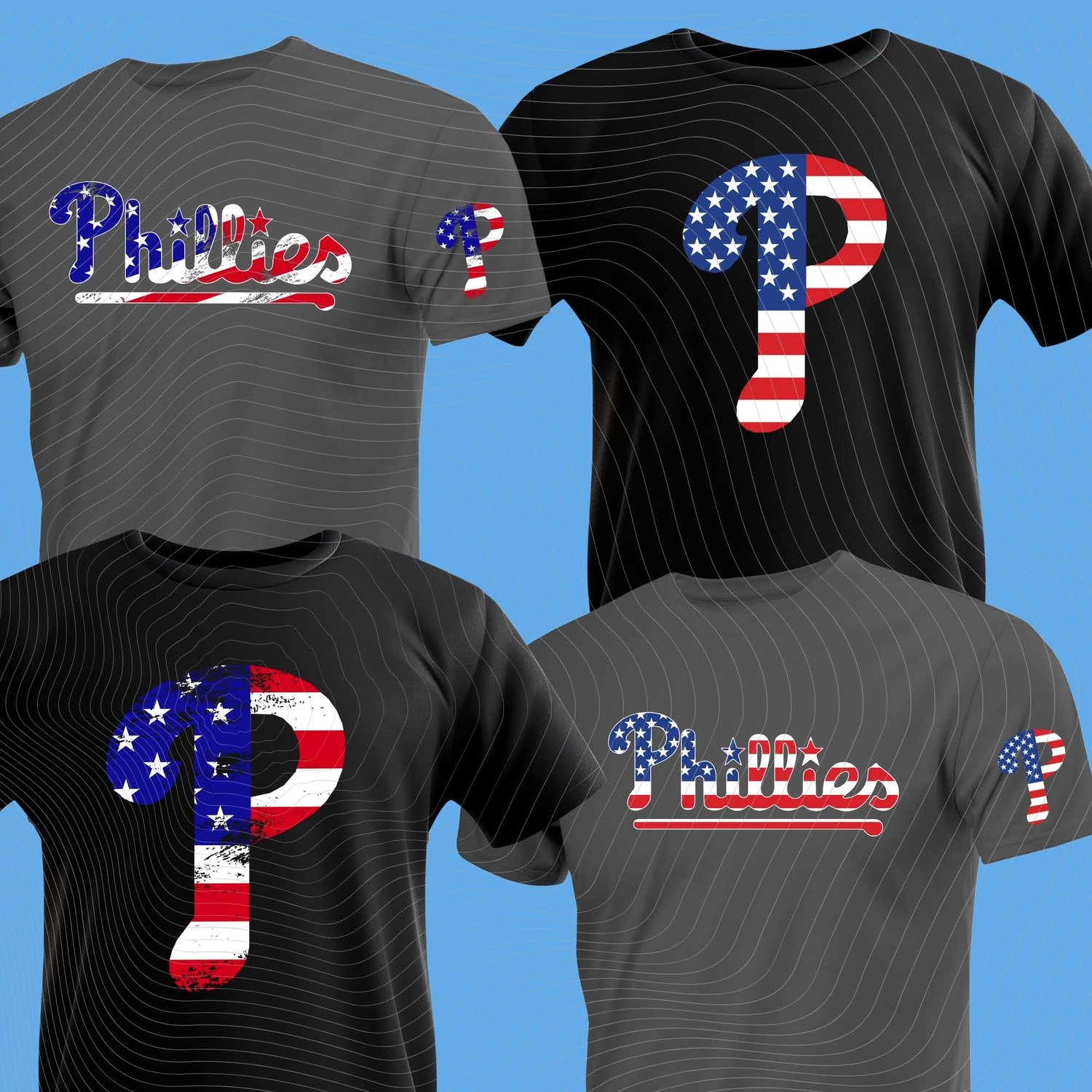 Philadelphia Baseball Patriotic Logo Set - Payhip