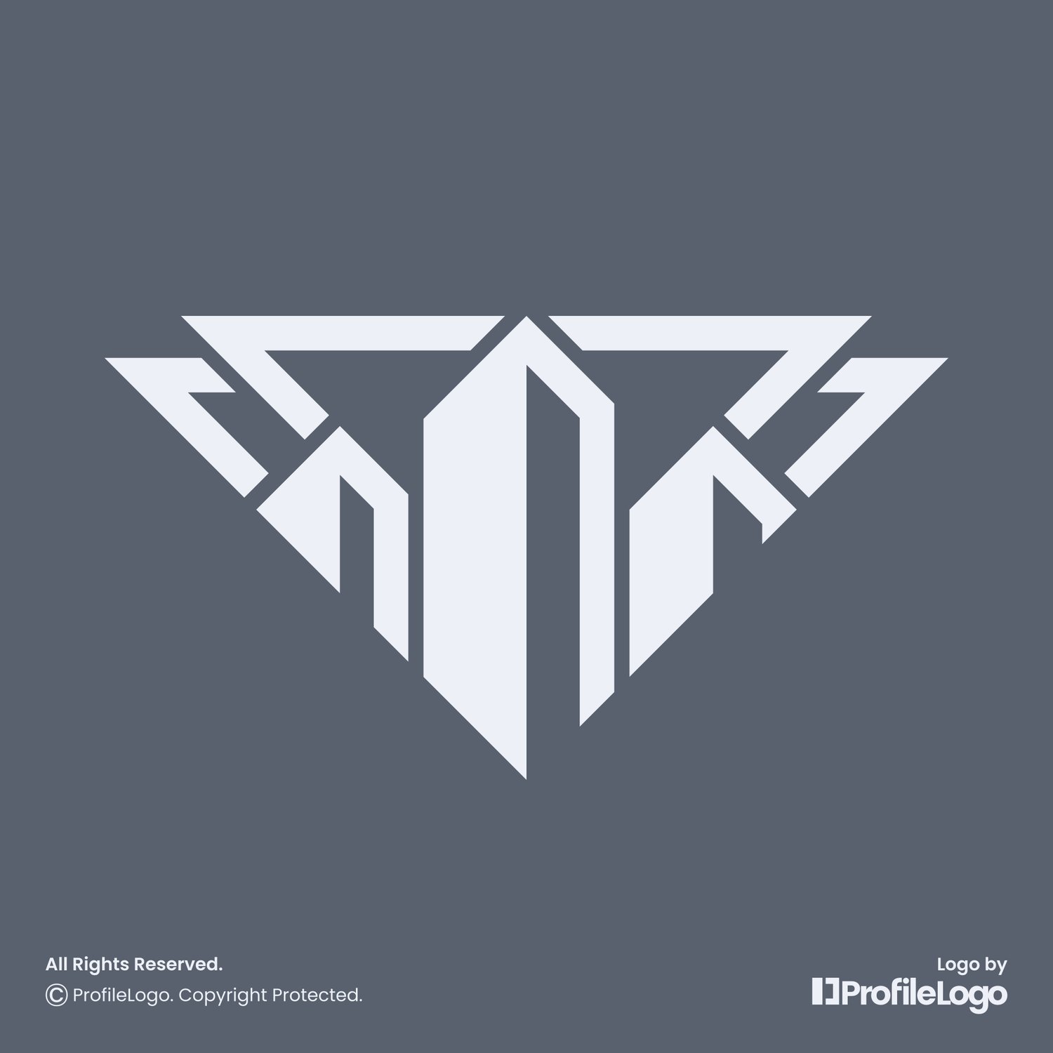 Minimalist property building logo by ProfileLogo with dark background