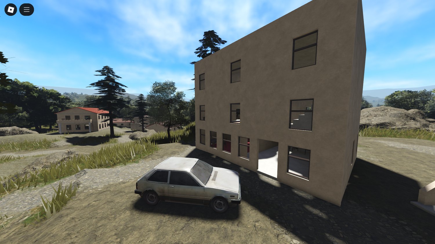 Roblox countryside map with rivers and mountains