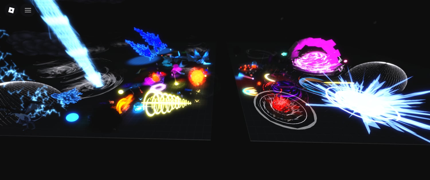 Detailed lighting effects in Roblox GFX artwork