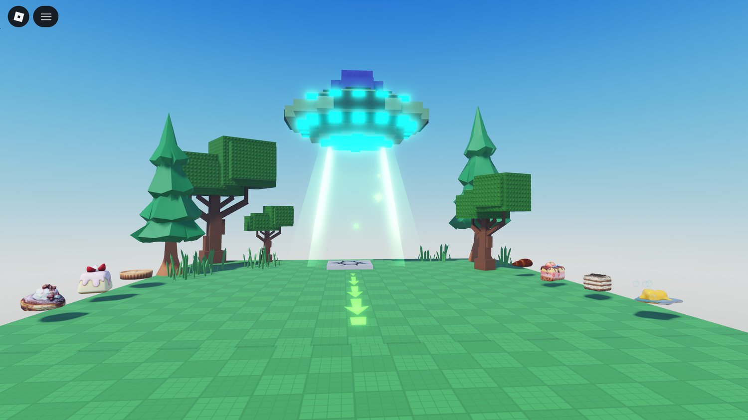 Four-player table with chairs in Roblox Poison Game